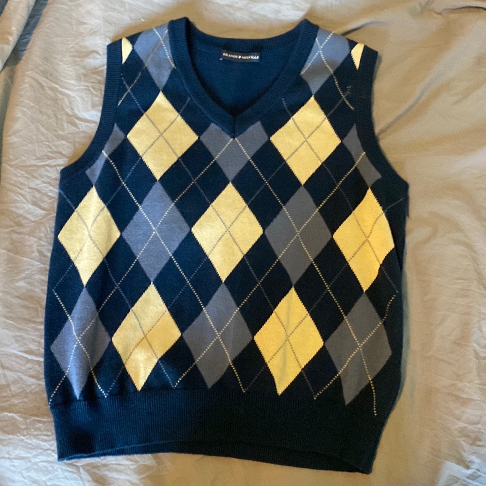 brandy melville blue sweater vest